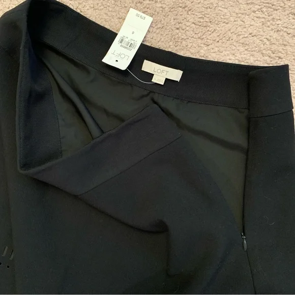 LOFT Woman’s Size 6 Skirt Black NWT - Picture 4 of 16